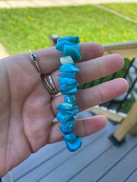 Image 1 of Blue Shell bracelet