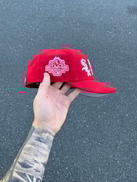 Image 3 of RED CHICAGO SEX CHICAGO WHITE SOX CUSTOM FITTED CAP
