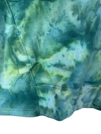 Image 5 of S/M Pocket Hoodie Pullover in Cool Watercolor Ice Dye
