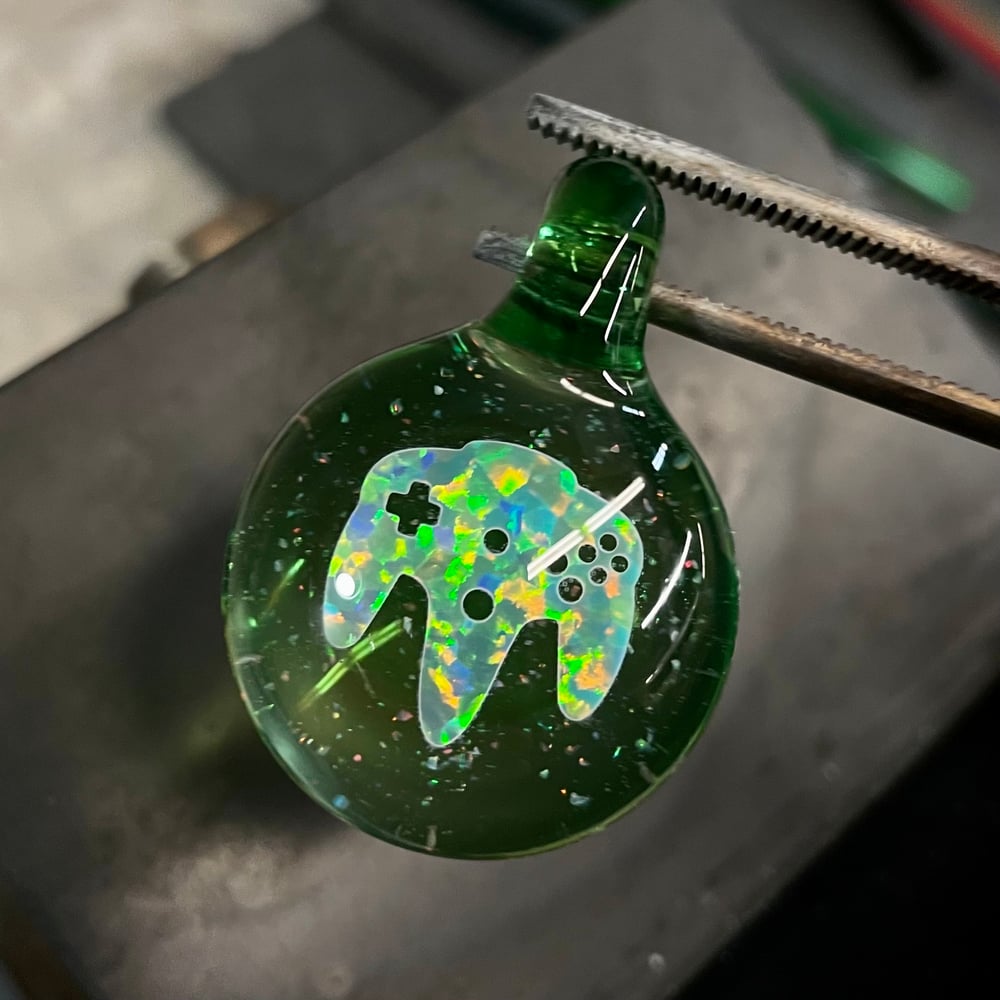 Image of N64 Controller Opal Pendant 