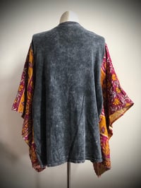 Image 3 of Upcycled “Rumors” kantha quit poncho