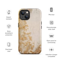 Image 19 of White and Gold Tattered Texture Goth Lolita Kawaii Baroque Tough Case for iPhone®