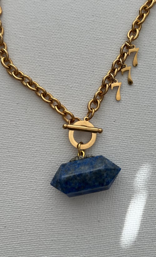 Image of MY ROCK  • Lapis Lazuli Angel Number Necklace