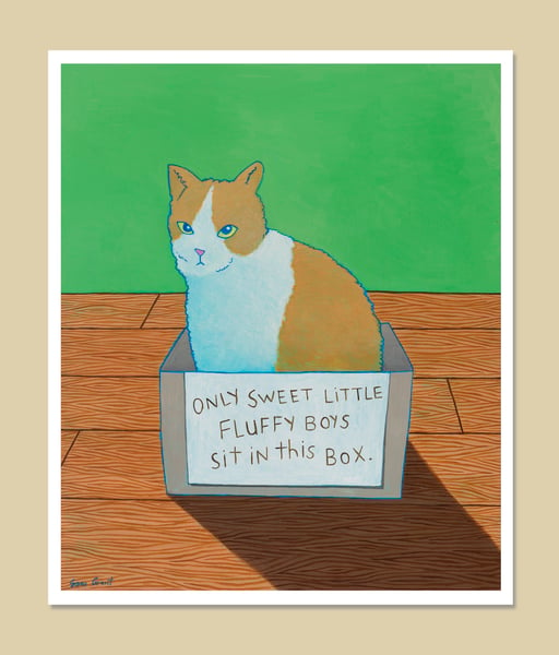Image of Kitty Box print