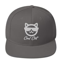 Image 2 of White Cool Cat Snapback