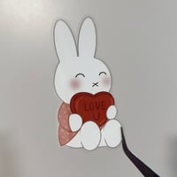 “miffy loves u” sticker