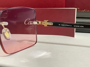 Image of AUTHENTIC CARTIER CT0286O 003 - [MIXED HORN] CUSTOM LENS 002