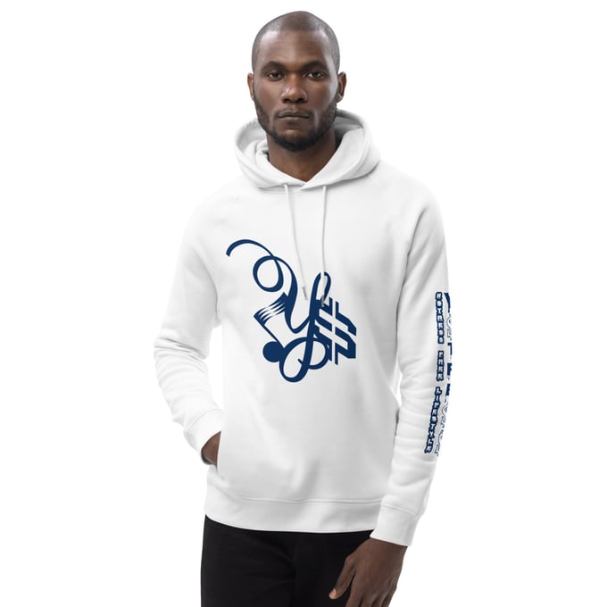 Image of YSDB Exclusive Navy Blue White and Black Unisex pullover hoodie 
