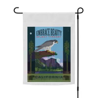 Embrace Beauty, Reject Tyranny California Resistance Garden flag (pole not included)