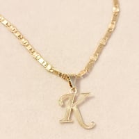 Image 1 of Letter “K” Necklace 