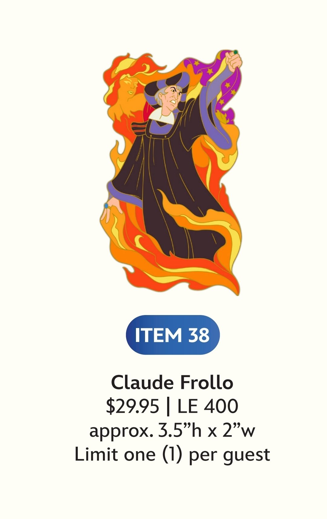 Image of Claude frollo wdi pin le 400