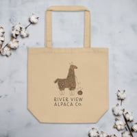 Image 1 of River View Alpaca Co. Small Organic Cotton Tote Bag