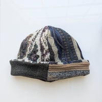 Image 1 of Upcycled Reversible Beanie Cotton Blend 23