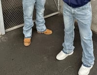 Image 5 of Hip Hop Straight Leg Pants Gothic Fringed Casual Micro Flared Pants Y2K Vintage Slim Fit Jeans Trend