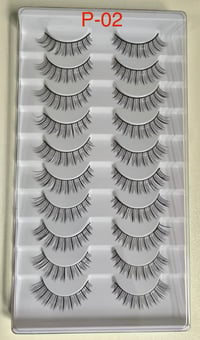 Image 5 of FalseEyelashes 10 Pairs of Natural 0.07 Thick 3d Multi-Layer Eyelash