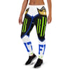 BOSSFITTED Neon Green and Blue Women's Joggers