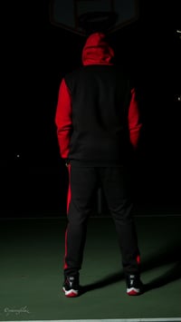 Image 5 of Red/ Black Jumpsuit 
