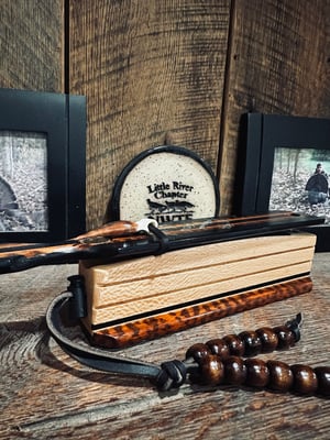 Image of Black Dymondwood/Sycamore with snakewood inlay 