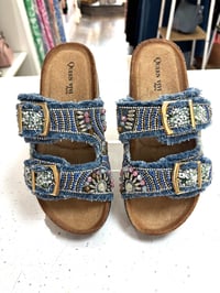 Image 2 of Denim Jewelled Buckle Slider