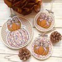 Image 4 of Pumpkin Stack Hoop Decoration