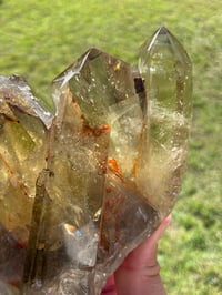Image 3 of Smoky Citrine Points Cluster #1877