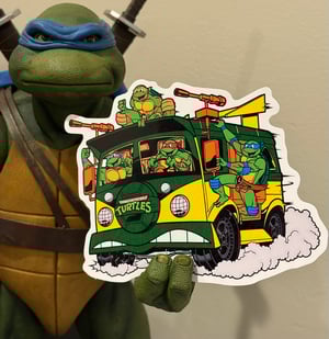 Image of MASSIVE 6” Party Wagon Premium Vinyl Sticker