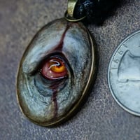 Image 6 of Pennywise Eye glow in the dark pendant OOAK