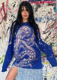 Image 3 of “LONELY OCTOPUS” BLEACH PAINTED LONG SLEEVE T-SHIRT XL