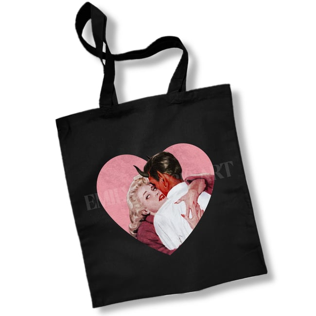 Black Or Natural Tote // 'The Lovers'