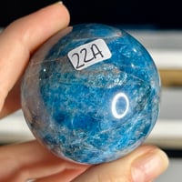 Image 2 of Blue Apatite Sphere (22A)