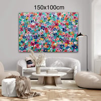 Image 4 of Custom Size Extra Large Art - Bright Flowers