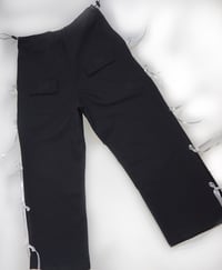 Image 2 of tied up cargo pant-charcoal