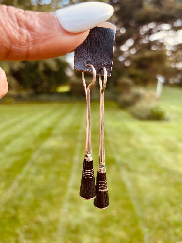 Image of Tuareg Silver Drop Earrings