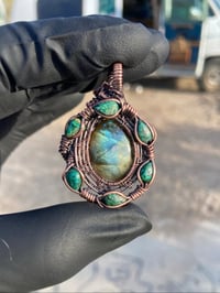 Image 1 of Malachite X Labradorite 