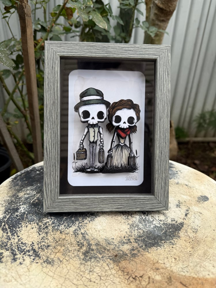 Image of "The Travelers" Shadow Box