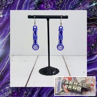 Purple Ombre Byzantine Earrings