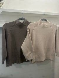 CROP SHORT SLEEVE JUMPER / LATTE