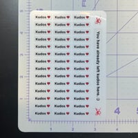 Image 3 of “Kudos” transparent planner sticker sheet