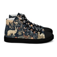 Image 14 of Woodland Creatures Boho Cottagecore Nature Inspired Women’s high top canvas shoes