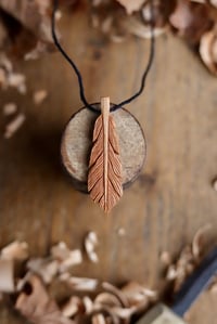 Image 1 of Feather~ Pendant Neckace 