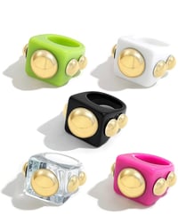 Image 1 of Retro Chunky Rings 