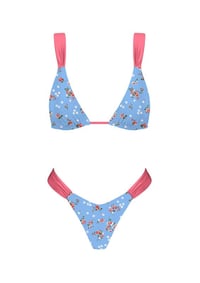 Image 3 of Summer romance bikini set (blue/Pink 