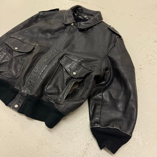 Image of 1990s Schott Leather Jacket, Size Large