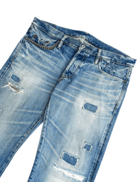 Image 2 of Hysteric Glamour Studded Pocket Repair Selvedge Denim - 35
