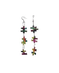 Image 4 of Peace Me Together Puzzle Earrings 