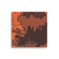 Image 3 of Mars Terrain Canvas Print 