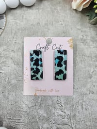 Elongated Ombre Studs