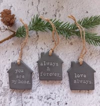 Image 3 of Love Clay Hangers (set of 3)