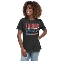 Image 14 of Trump Vance 24 Grunge Stars and Stripes Women's Relaxed T-Shirt