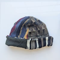 Image 1 of Upcycled Reversible Beanie Cotton Blend 2